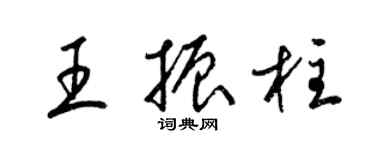 梁錦英王振柱草書個性簽名怎么寫