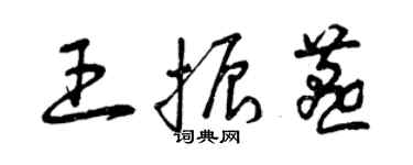 曾慶福王振燕草書個性簽名怎么寫