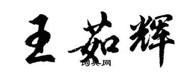 胡問遂王茹輝行書個性簽名怎么寫