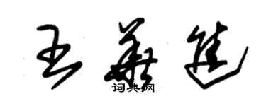 朱錫榮王華進草書個性簽名怎么寫