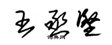 朱錫榮王丞堅草書個性簽名怎么寫