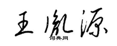 梁錦英王胤源草書個性簽名怎么寫