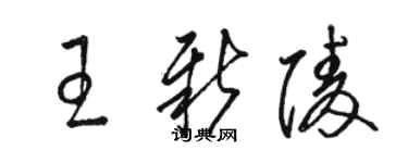 駱恆光王新陵草書個性簽名怎么寫
