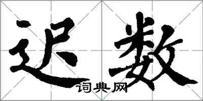 翁闓運遲數楷書怎么寫