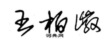 朱錫榮王柏徽草書個性簽名怎么寫