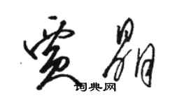 駱恆光賈晶草書個性簽名怎么寫