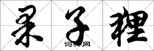 胡問遂果子狸行書怎么寫