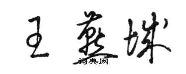 駱恆光王燕城草書個性簽名怎么寫