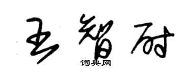 朱錫榮王智尉草書個性簽名怎么寫