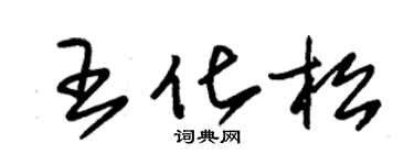 朱錫榮王化松草書個性簽名怎么寫