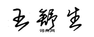朱錫榮王舒生草書個性簽名怎么寫
