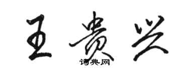 駱恆光王貴興行書個性簽名怎么寫