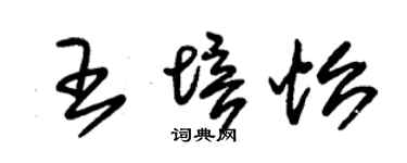朱錫榮王培怡草書個性簽名怎么寫