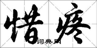 胡問遂惜疼行書怎么寫