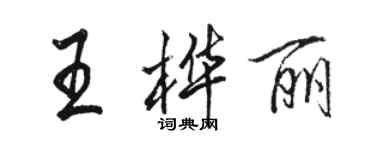 駱恆光王樺麗行書個性簽名怎么寫