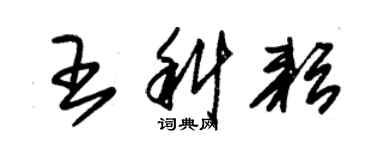 朱錫榮王科耘草書個性簽名怎么寫