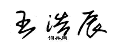 朱錫榮王浩辰草書個性簽名怎么寫