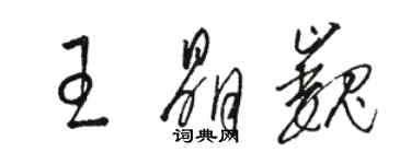 駱恆光王晶巍草書個性簽名怎么寫