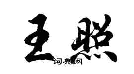 胡問遂王照行書個性簽名怎么寫