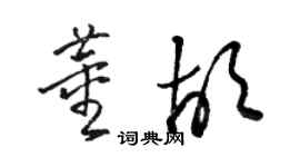 駱恆光董胡草書個性簽名怎么寫