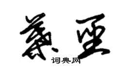 朱錫榮葉聖草書個性簽名怎么寫