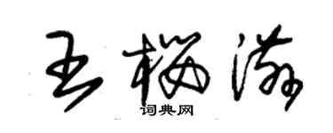 朱錫榮王櫻滋草書個性簽名怎么寫