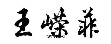 胡問遂王嶸菲行書個性簽名怎么寫