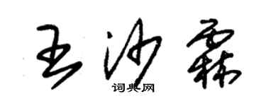 朱錫榮王沙霖草書個性簽名怎么寫