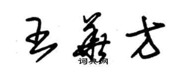 朱錫榮王華方草書個性簽名怎么寫