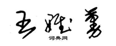 朱錫榮王雅蔓草書個性簽名怎么寫