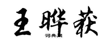 胡問遂王曄獲行書個性簽名怎么寫
