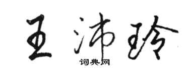 駱恆光王沛玲行書個性簽名怎么寫