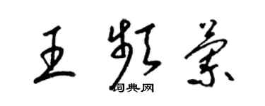梁錦英王頻蘭草書個性簽名怎么寫