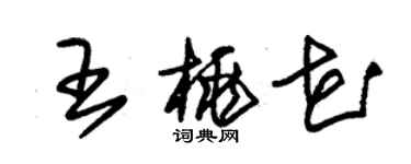 朱錫榮王桃花草書個性簽名怎么寫