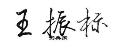 駱恆光王振標行書個性簽名怎么寫