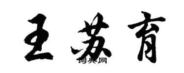 胡問遂王蘇育行書個性簽名怎么寫