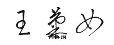 駱恆光王菊女草書個性簽名怎么寫