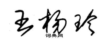 朱錫榮王楊玲草書個性簽名怎么寫