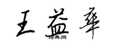 王正良王益華行書個性簽名怎么寫