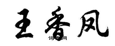 胡問遂王香鳳行書個性簽名怎么寫