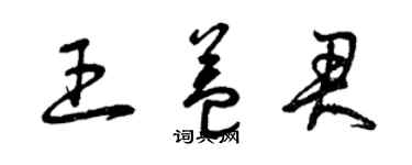 曾慶福王益君草書個性簽名怎么寫