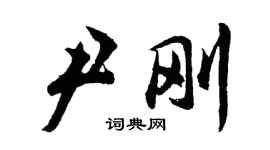 胡問遂尹剛行書個性簽名怎么寫