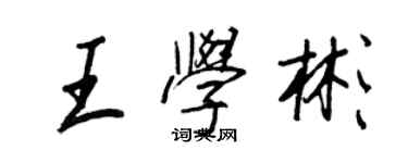 王正良王學彬行書個性簽名怎么寫