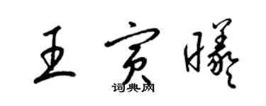 梁錦英王寅曦草書個性簽名怎么寫