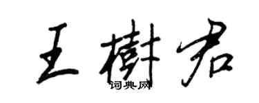 王正良王樹君行書個性簽名怎么寫