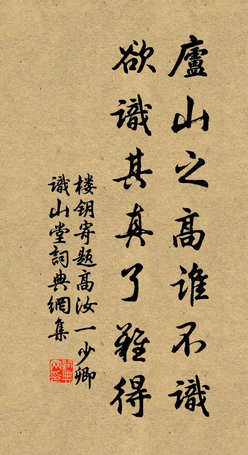 重話艱難業，商量得失林 詩詞名句