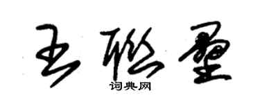 朱錫榮王聯壘草書個性簽名怎么寫