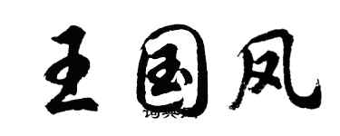 胡問遂王國鳳行書個性簽名怎么寫