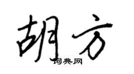 王正良胡方行書個性簽名怎么寫