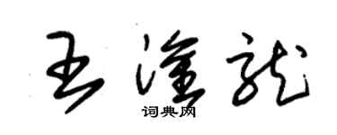 朱錫榮王淦龍草書個性簽名怎么寫